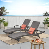 Christopher Knight Home Salem Outdoor Wicker Arm Chaise Lounges, 2-Pcs Set - Photo 2
