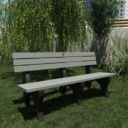 Sequoia Professional Aurora Park Bench, 6 ft, Coastal Teak