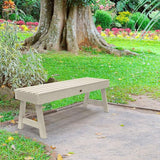 Highwood Weatherly Backless Bench, 4-Feet, Whitewash - Photo 2