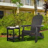 Double Adirondack Side Table Weather Resistant, Outdoor Rectangular End Table for Adirondack Chair - Photo 7