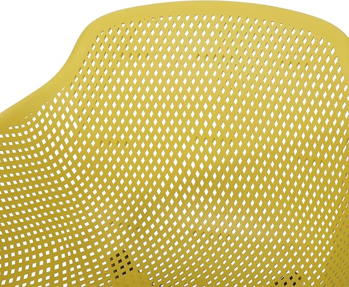 Christopher Knight Home Davina Outdoor Dining Chair (Set of 2), Yellow