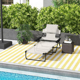 3-in-1 Oversized Sun Tanning Chair with Mat & Face Hole - Photo 2
