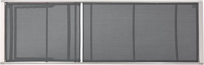 GDFStudio Bay Patio Furniture Outdoor Mesh Chaise Lounge (Dark Grey) (Qty of 2)