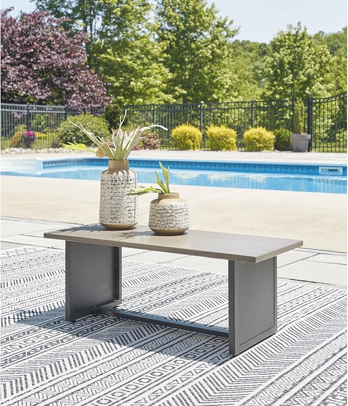 Signature Design by Ashley Bree Zee Right-Arm Facing Modern 7-Piece Outdoor Modular Seating with Tufted Cushion and 2 - Photo 2