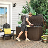 YITAHOME 230 Gallon Large Deck Box with Divider & Side Handles, Outdoor Double-Wall Storage for Patio Furniture Cushions - Photo 3
