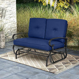 Tangkula Outdoor Swing Glider Chair, Patio Glider Bench for 2 Persons - Photo 5
