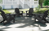 SERWALL Folding Adirondack Chairs Patio Chairs Lawn Chair Set of 8 Outdoor Adirondack Chair Weather Resistant for Patio - Photo 8