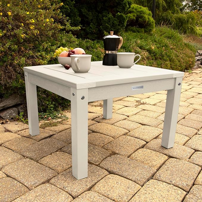 highwood AD-KITRKCH1-WAE Lehigh 2 Rocking Chairs with Adirondack Side Table, Whitewash