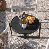 COSIEST Small Round Outdoor Coffee Table Dark Grey - Photo 7
