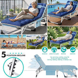 ABORON 4-in-1 Lounge Chair with Face & Arm Holes for Tanning - Photo 5