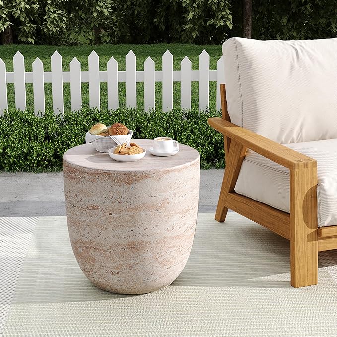 Christopher Knight Home Jaym 15.75" H Indoor Outdoor Accent Side Table, Patio Decorative End Table - Photo 1