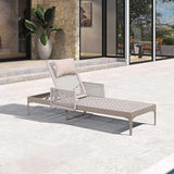 PURPLE LEAF 1 Piece Outdoor Chaise Lounge Rattan Wicker Lounger with Arms Poolside Furniture Adjustable Recliner Patio - Photo 2