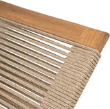Christopher Knight Home Lurelala Set of 4 Outdoor Patio Wood Adjustable Chaise Lounges with Rope Seating - Photo 8
