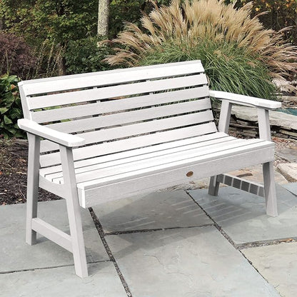 highwood AD-BENW3-WHE Weatherly Garden Bench, 5 Feet, White
