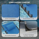 Outsunny Folding Chaise Lounge Chair Outdoor Tanning Chair with Side Table - Photo 5