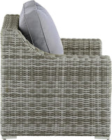 Elle Decor Vallauris Patio Outdoor Furniture Collection, Premium All Weather Wicker, Arm Chair, Gray - Photo 6
