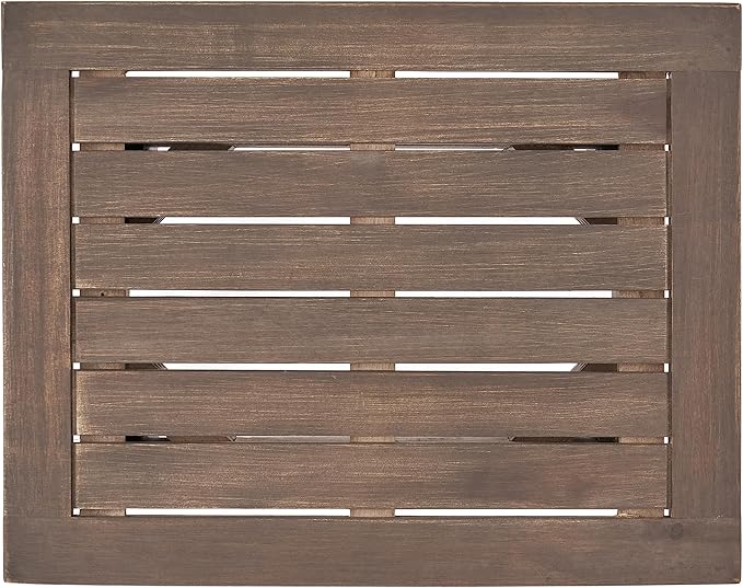 Christopher Knight Home Sadie Outdoor Acacia Wood Accent Table, Gray Finish