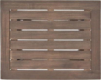 Christopher Knight Home Sadie Outdoor Acacia Wood Accent Table, Gray Finish