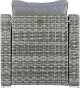 Elle Decor Vallauris Patio Outdoor Furniture Collection, Premium All Weather Wicker, Arm Chair, Gray - Photo 7