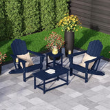 Costaelm Adirondack Conversation Table, HDPE Outdoor Drink Weather Resistant - Photo 3