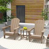 Costaelm 3 piece Patio Set, Outdoor Modern Adirondack Table and Chairs - Photo 2