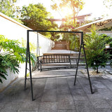 Zimtown Outdoor Swing Frame, Porch Swing Stand, Weatherproof Powder-Coated Metal, 450 lbs Weight Capacity - Photo 9