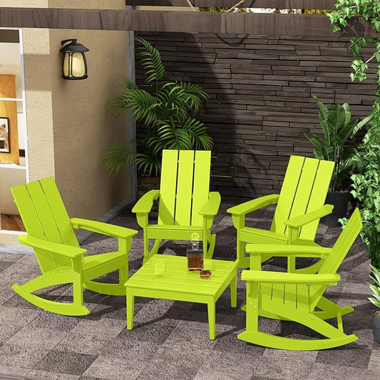 Costaelm Outdoor Side Tables for Patio, Small Patio Conversation Table Weather Resistant Coffee Table, Small Square Table Outdoor End Tables for Porch, Balcony, Poolside, Deck, Lime