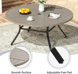 VICLLAX 63" Round Patio Dining Table for 8-10 - Photo 4