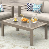 Wisteria Lane Outdoor Furniture Patio Coffee Table, Ourdoor Rectangle Coffee Table - Photo 1