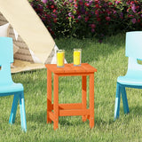 Costaelm Kids Outdoor Side Table, Small Patio HDPE Adirondack Square Table, Porch End Table for Outside Pool Garden - Photo 2