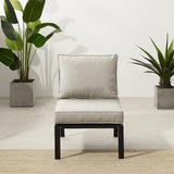 Crosley Furniture Clark Armless Outdoor Sectional Chair, Patio Chairs for Porch, Deck, Backyard, Balcony - Photo 7