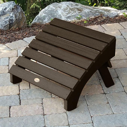 highwood AD-OTL1-ACE Adirondack Folding Ottoman, Weathered Acorn