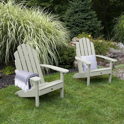 Highwood Classic Westport Adirondack Chairs, 2-Piece Set, Eucalyptus