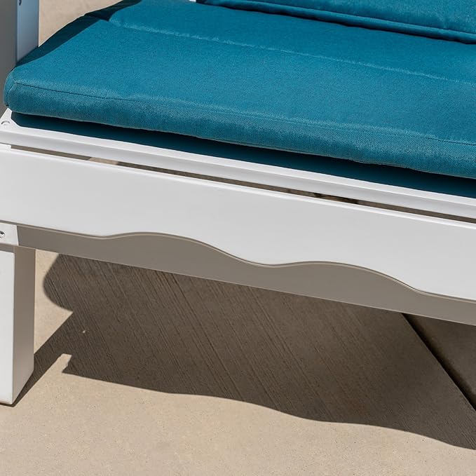 Christopher Knight Home 304702 Adirondack Chairs, Set of 4, White + Dark Teal