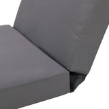Merax Outdoor Chaise Lounge Cushion with Foldable 3-Section Design, Dark Gray Patio Reclining Chair Cushions for Lawn - Photo 7