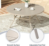 VICLLAX 50" Round Patio Dining Table for 6 - Photo 7