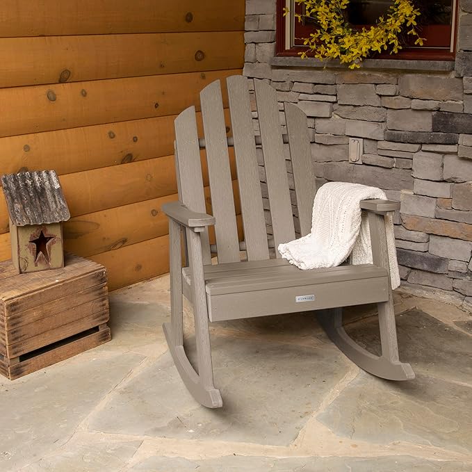 Highwood Classic Westport Garden Rocking Chair, Woodland Brown