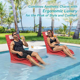 HDPS Pool Lounge Chairs, Use in Pools Lounge Chairs up to 10-Inches of Water, Chaise Chairs with Headrest - Photo 5