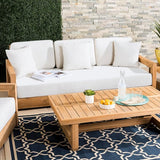 SAFAVIEH Couture Montford 3-Seat Bench Replacement Cover Only – Outdoor White Removable Slipcover Upholstery - Photo 10