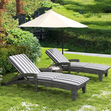 Patio Chaise Lounger Set of 4, Outdoor Lounger Patio Chairs, Heavy Duty Lounge Chairs Outdoor, Chaise Lounges for Resort - Photo 7