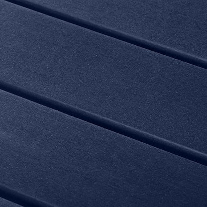WestinTrends Avalon Modern Low Outdoor Patio Square HDPE Coffee Table, Navy Blue