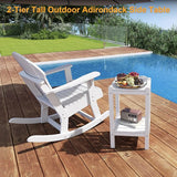 Outdoor Side Table, 26-Inch Tall Adirondack Patio Side Table - Photo 2