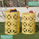Y&M Set of 3 Stacking Coffee Table for Living Room, Patio Side Table, Indoor End Tables for Bedroom - Photo 3