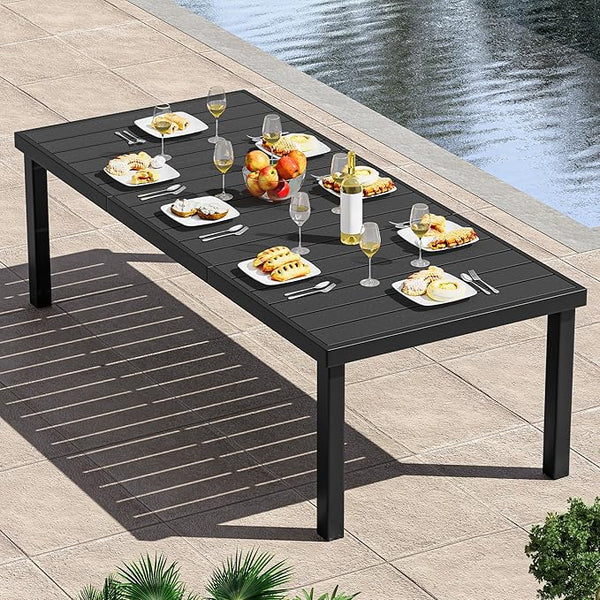 YITAHOME Aluminum Patio Dining Table for 8, 75" Outdoor Dining Table - Photo 1