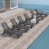Domi Outdoor Chaise Lounge Chairs Set of 6 - Photo 1