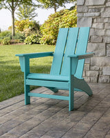 POLYWOOD Modern Adirondack Chair – All-Weather Outdoor Lawn Adirondack Chairs – HDPE - Photo 2