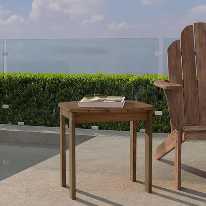 Linon Adirondack End, Teak Table,