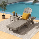Costaelm Square Outdoor Side Tables, Adirondack Patio Tables for Outside, HDPE Patio End Table Weather Resistant - Photo 3