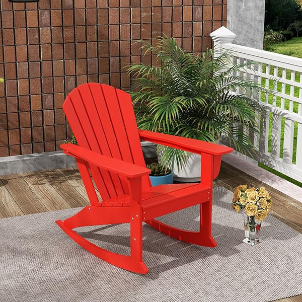 Costaelm Outdoor Adirondack Chair, All Weather Resistant Lawn Chairs Balcony Chair and Fire Pit Chairs - Photo 1