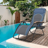Sophia & William Oversized XXL Zero Gravity Lounge Chair Padded Reclining Lawn Chair Outdoor Gravity Chair with Cup - Photo 2